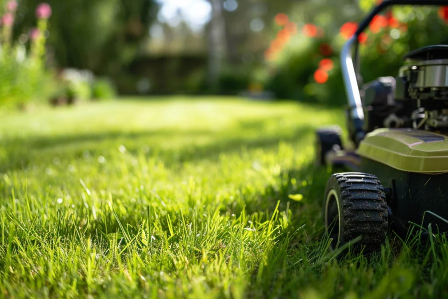 small electric push mower