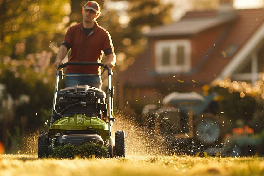 small electric push mower