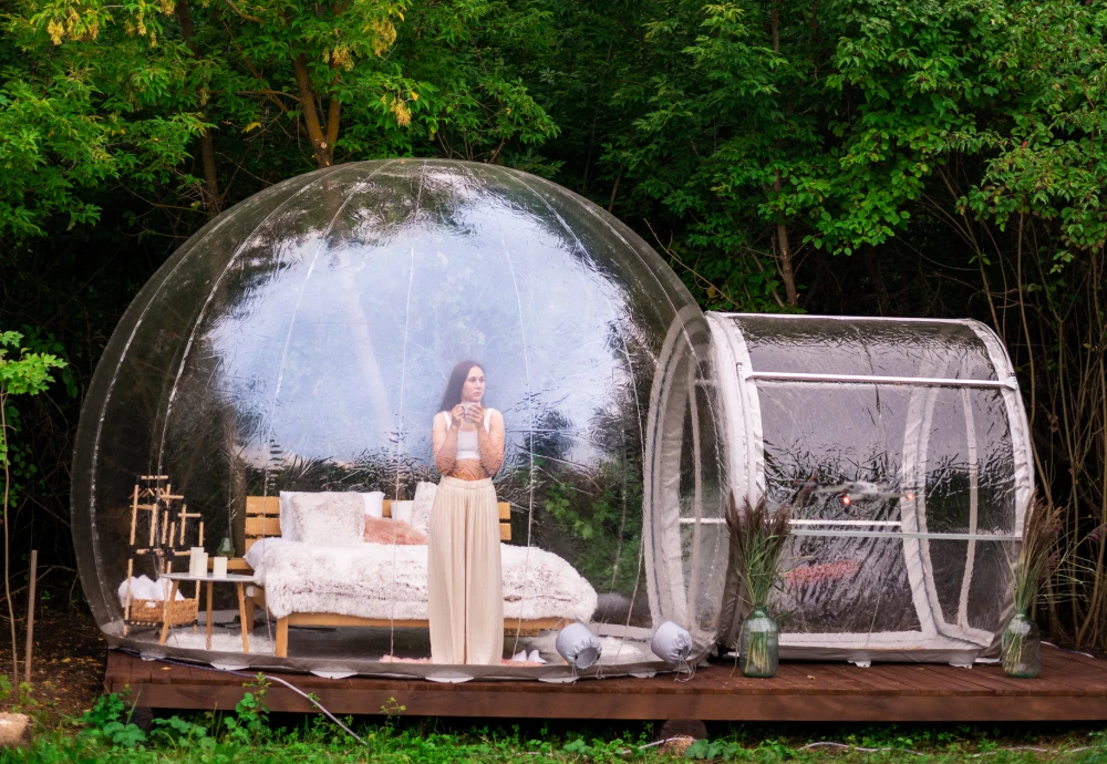 transparent inflatable bubble tent